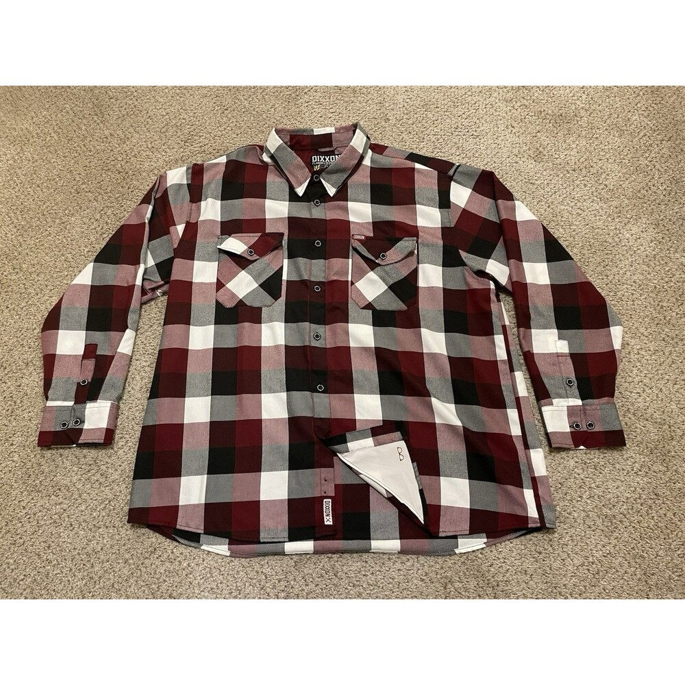 Dixxon Flannel Men’s Southpaw Long Sleeve Plaid Button Down Sz 4XL